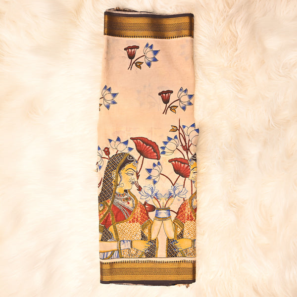 kalmkari chennuri cotton - Beige