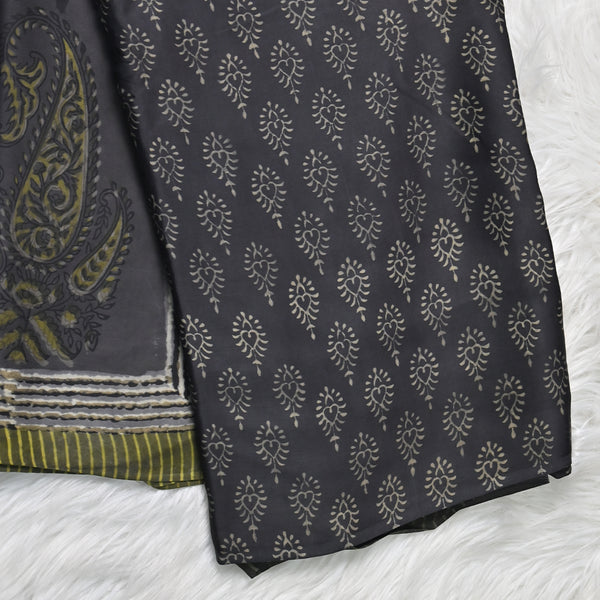 Ajrakh Modal Silk - Black