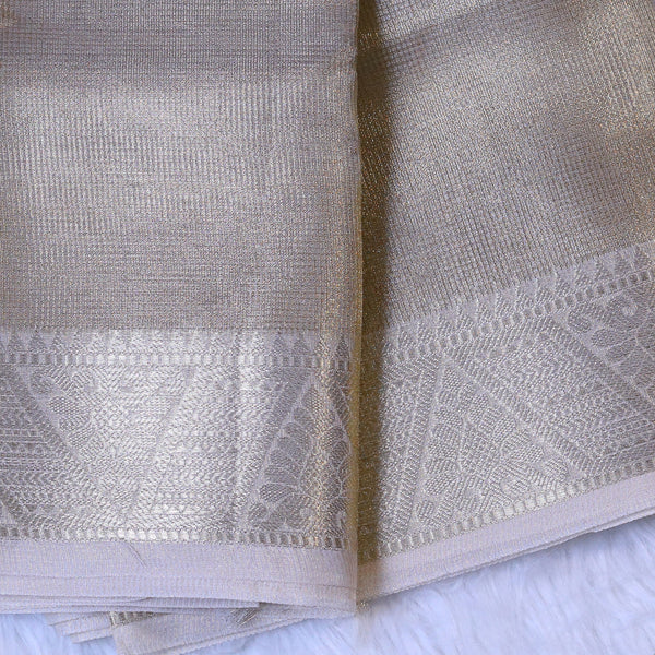Kota Saree - Cream Gold
