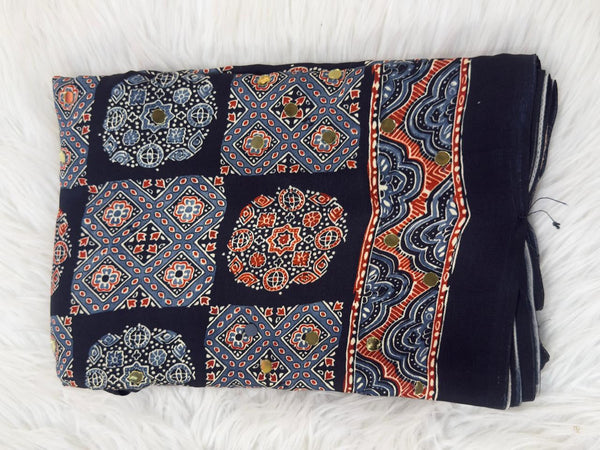 Ajrakh Mirror Work Aj05 - Black