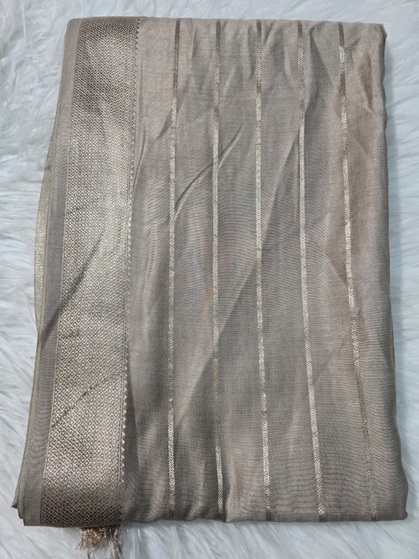 Maheshwari Silk - Ash