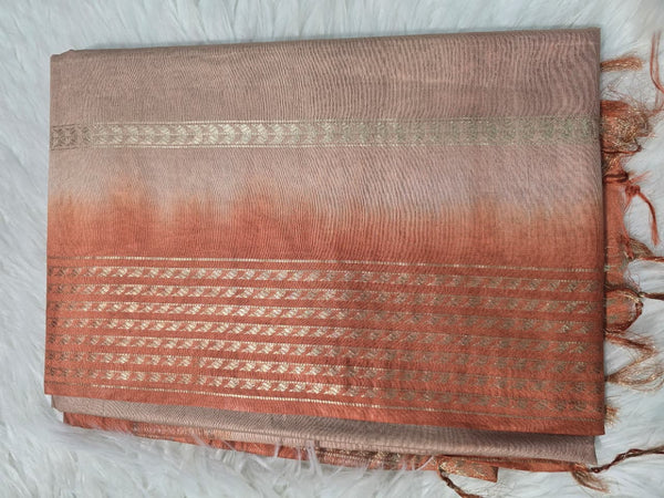 Bhagalpuri Silk BPD2 - Cream Orange