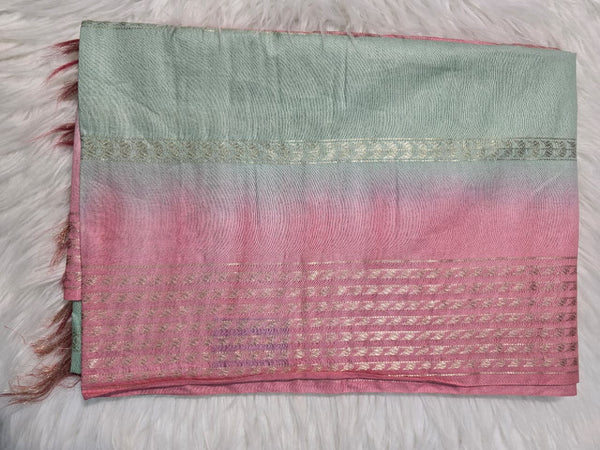 Bhagalpuri Silk BPD2 - Blue Pink