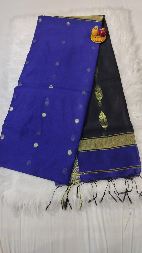 Cotton- Silk Rich Pallu Saree