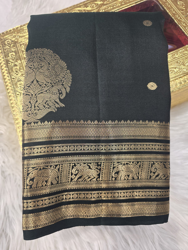 Kanchi Pattu - Black