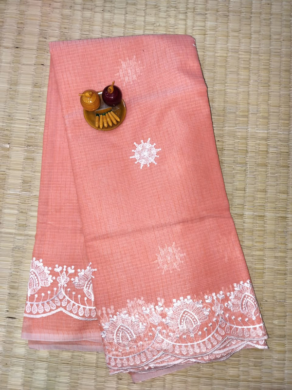 Pure Kota Embroidery Saree