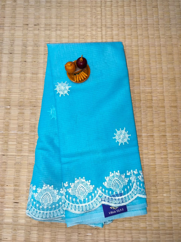 Pure Kota Embroidery Saree