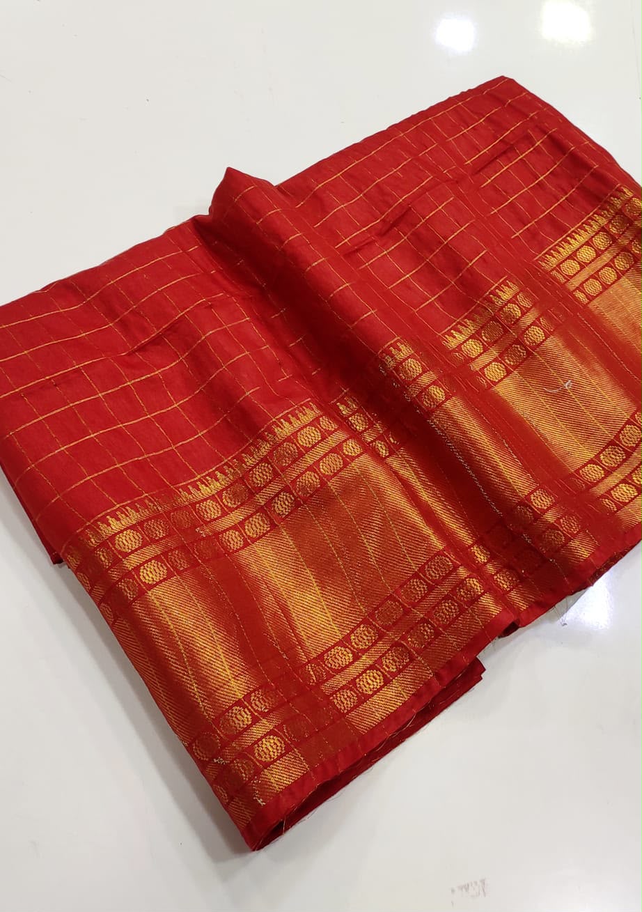 MC10 Bhagalpuri checks (Red)