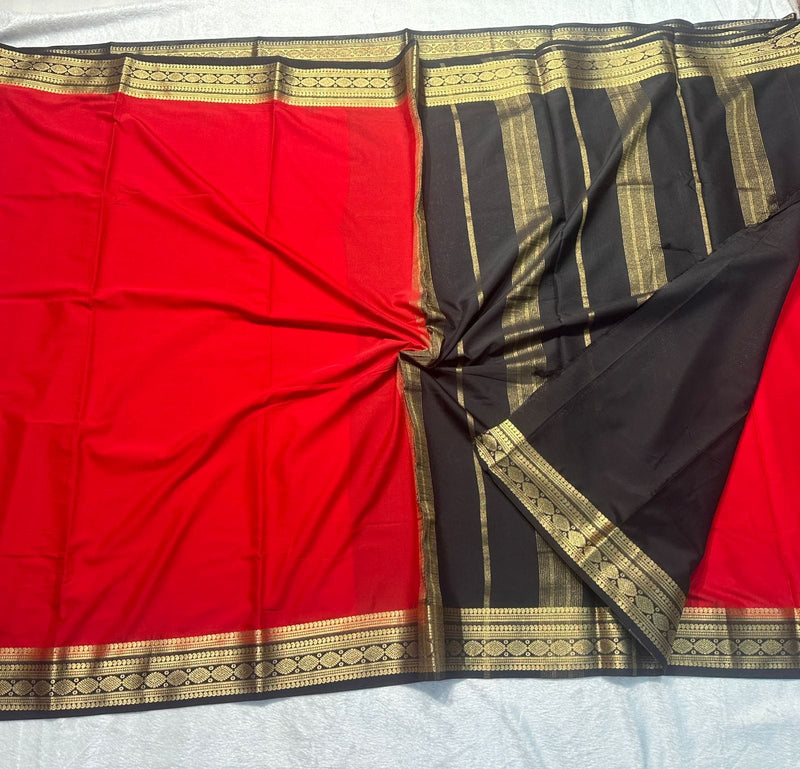 RS16 Rashmika Mysore Crape sarees