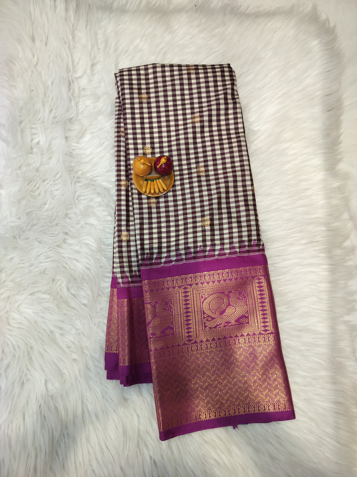 Madras-Checked Gadwal sarees