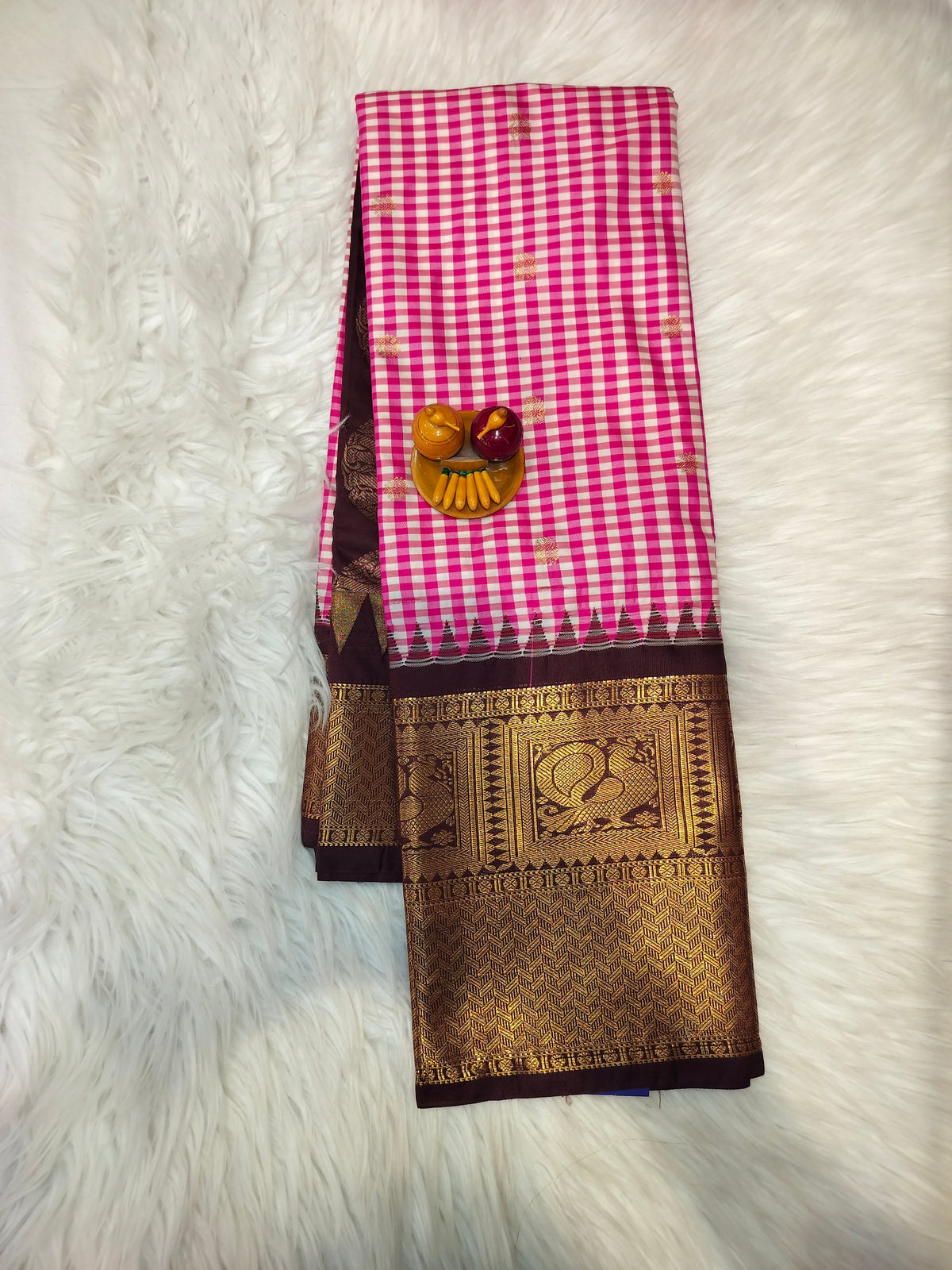 Madras-Checked Gadwal sarees