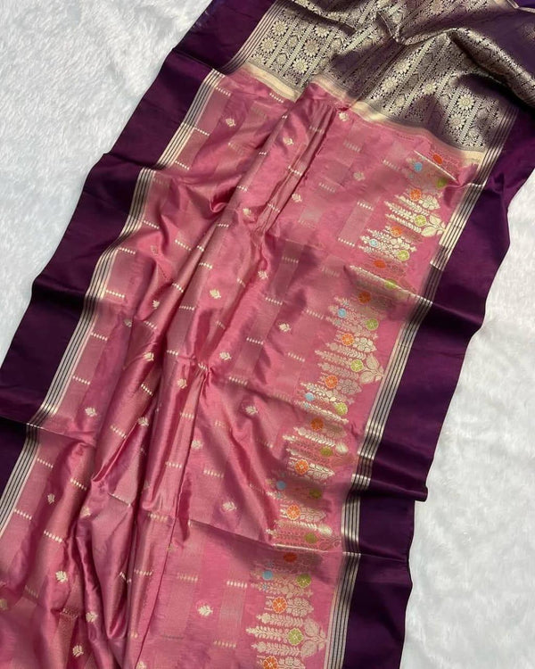 MN4-Banarasi Meenakari saree
