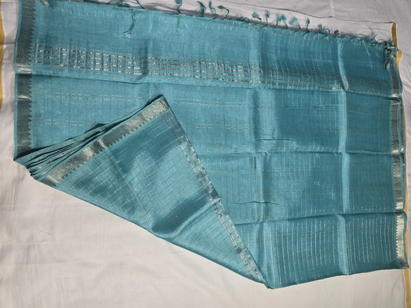 Pure mangalagiri handloom Nizam border Saree