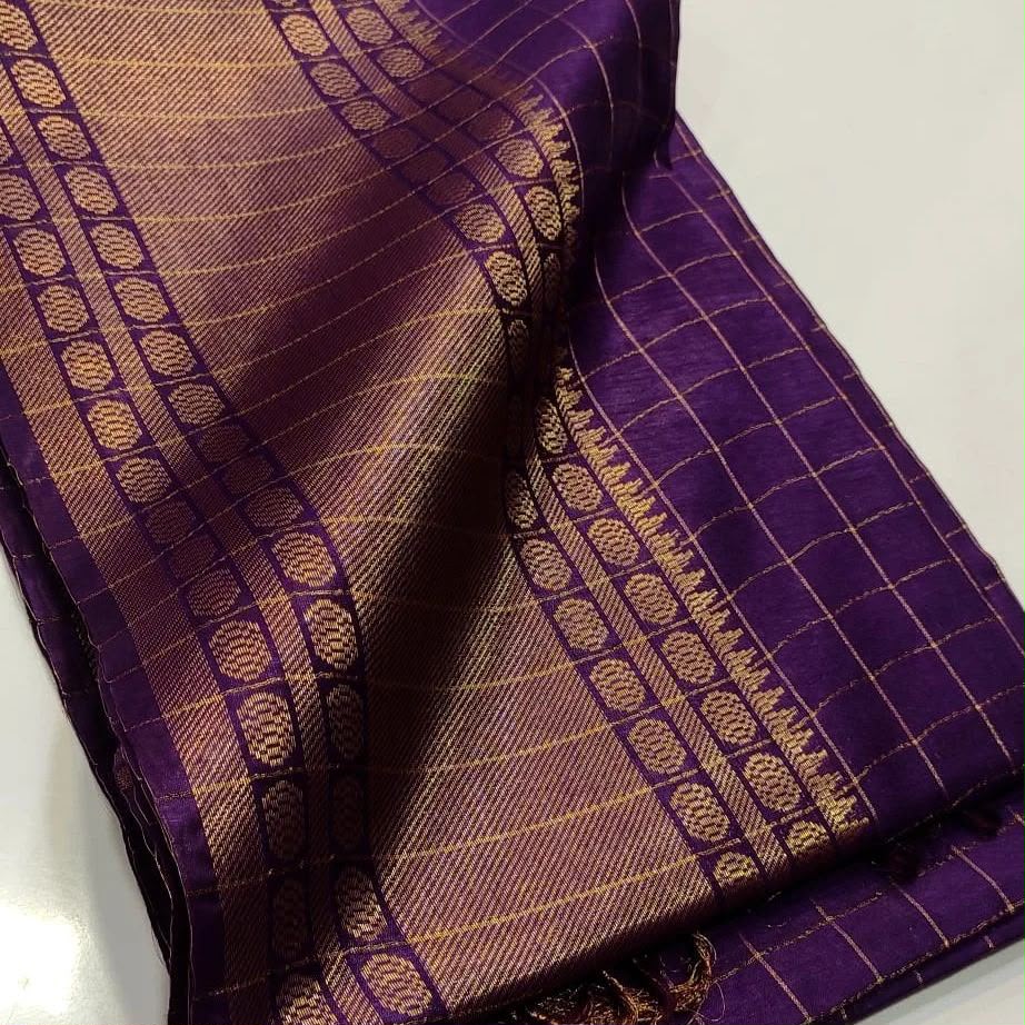 MC10 Bhagalpuri checks (Purple)