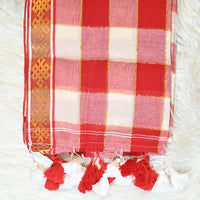 Mul Cotton - Red White