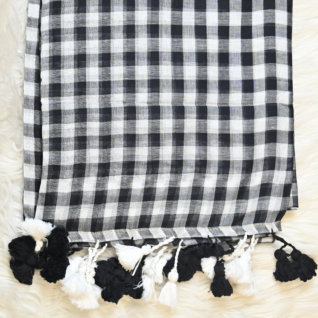 Mul Cotton - Black White