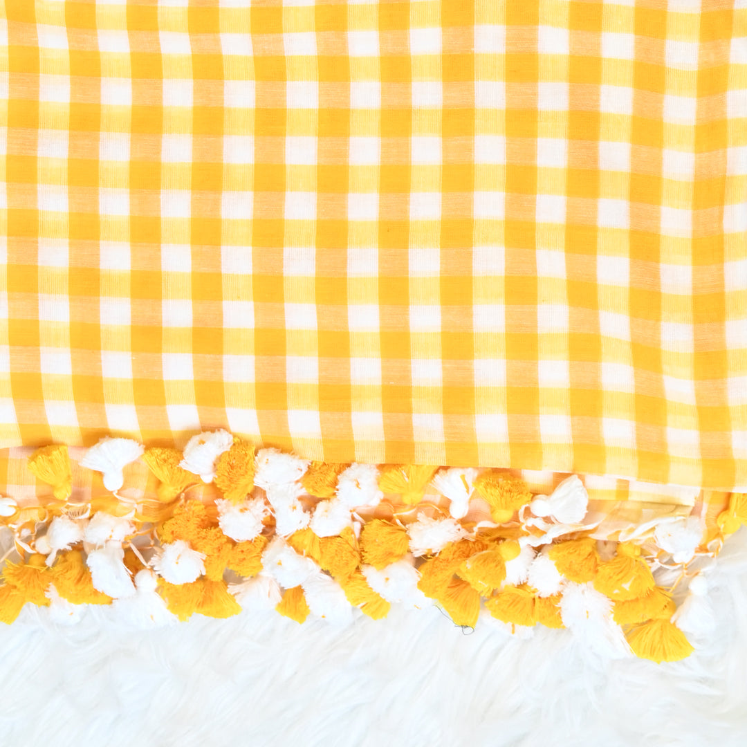 Mul Cotton - Yellow White