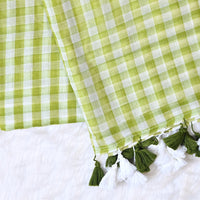 Mul Cotton - Green White