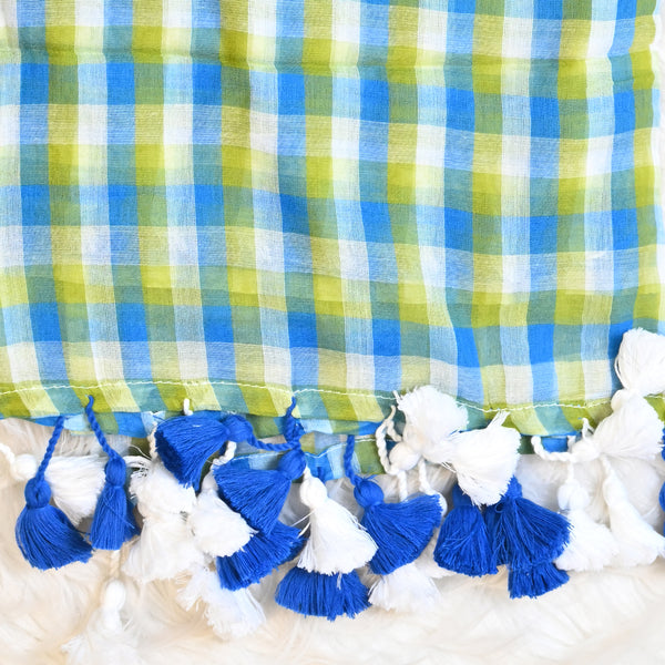 Mul Cotton - Blue Green