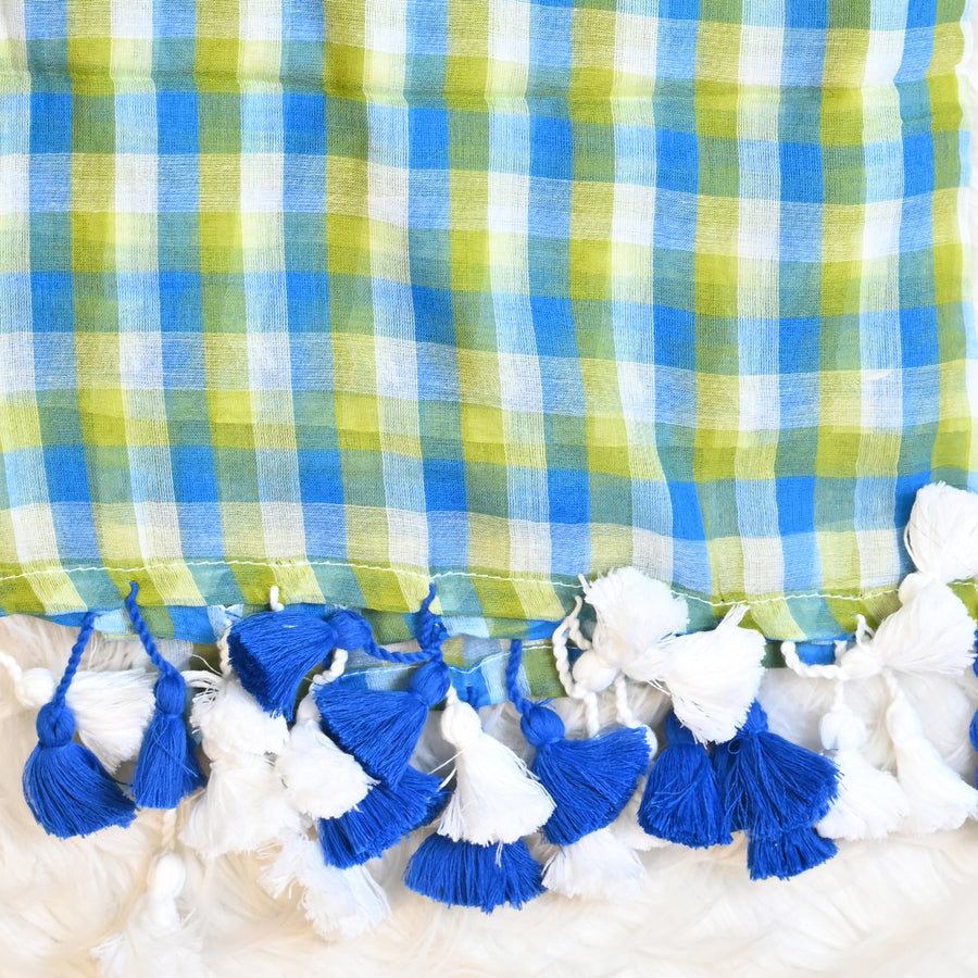 Mul Cotton - Blue Green