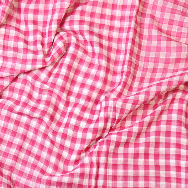 Mul Cotton - Pink White