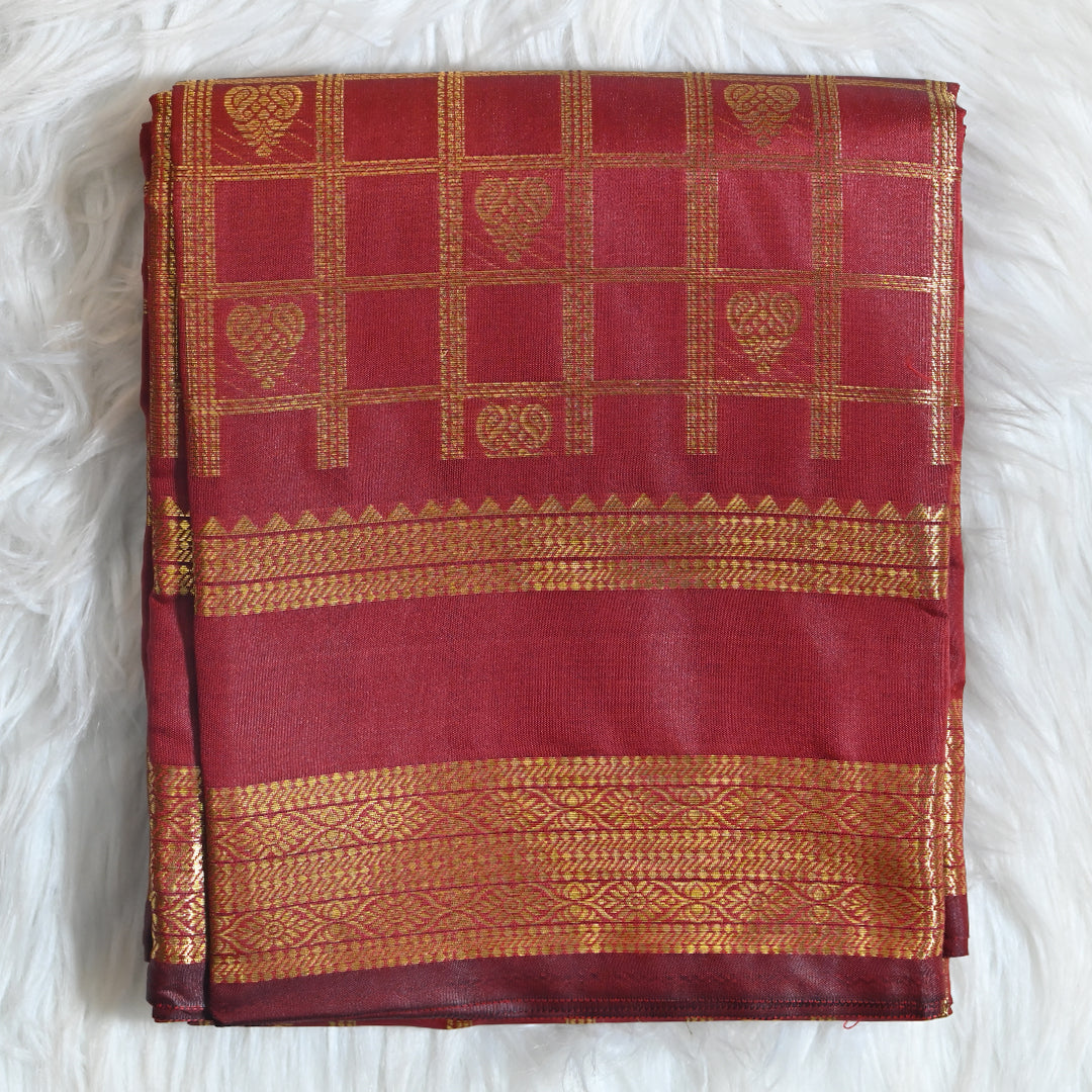 Semi Kanchi Pattu - Red