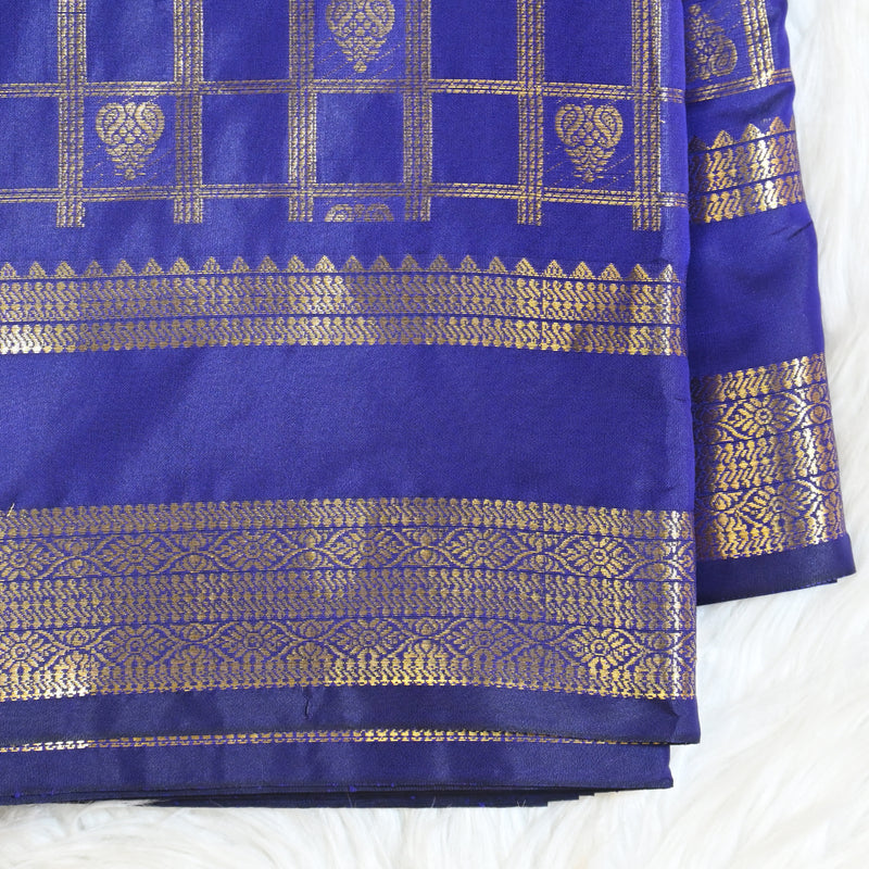 Semi Kanchi Pattu - Blue