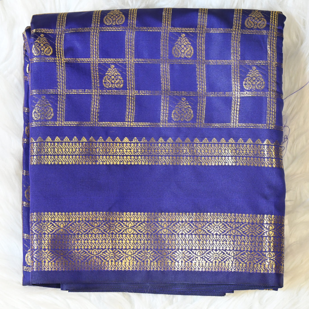 Semi Kanchi Pattu - Blue