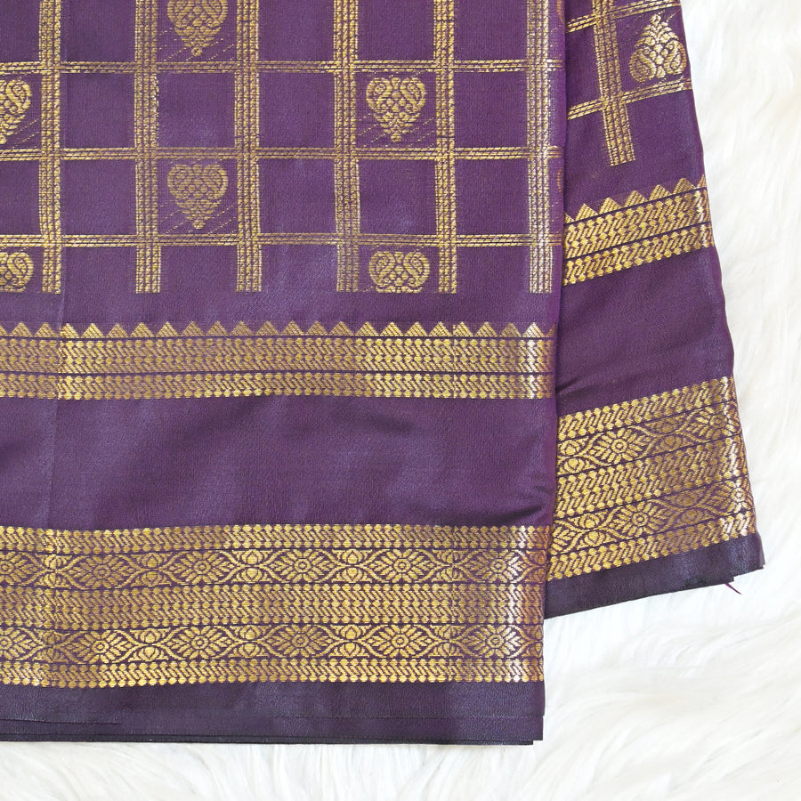 Semi Kanchi Pattu - Purple