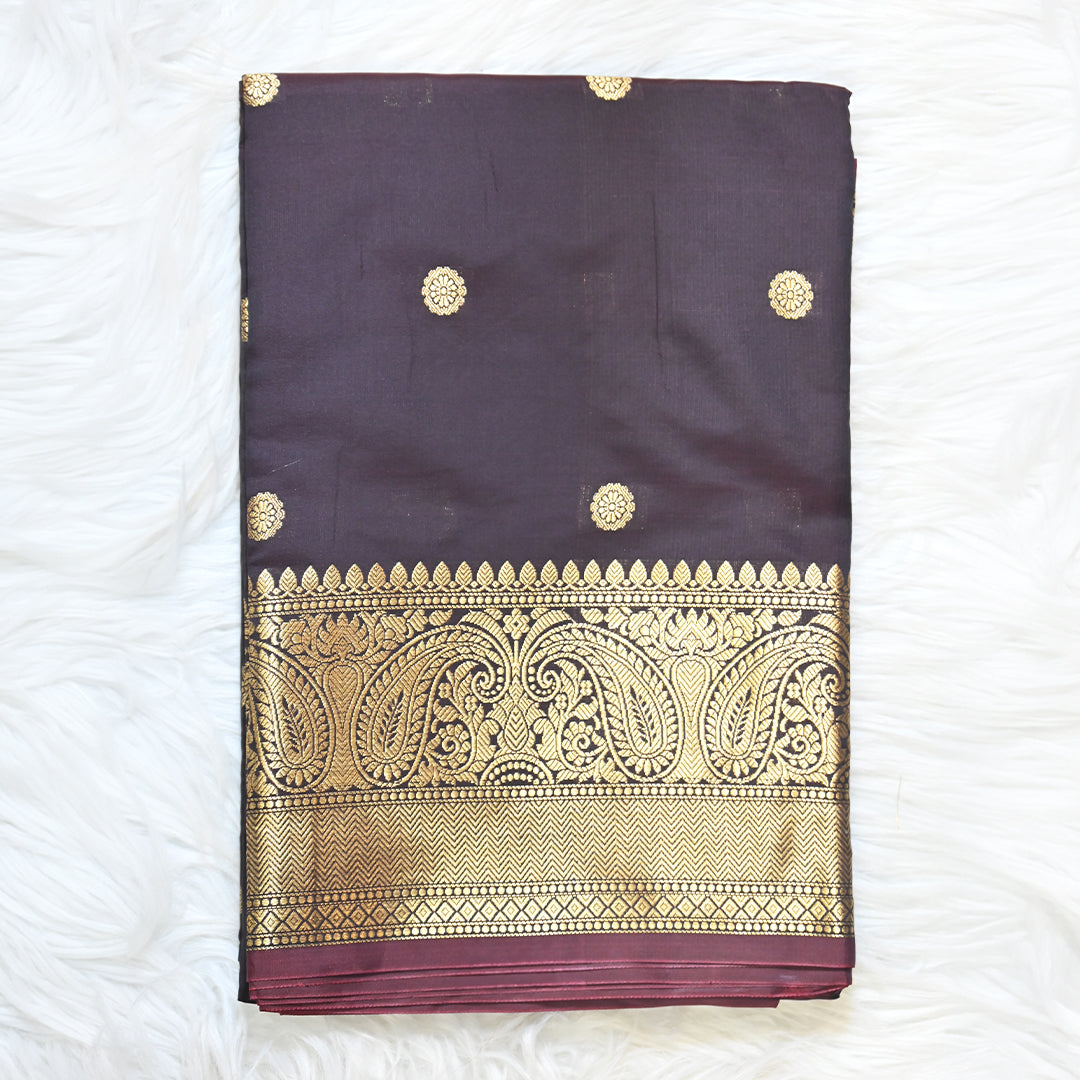 Semi Kanchi Pattu - Brown Gold
