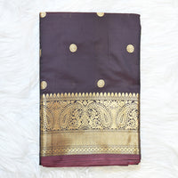 Semi Kanchi Pattu - Brown Gold