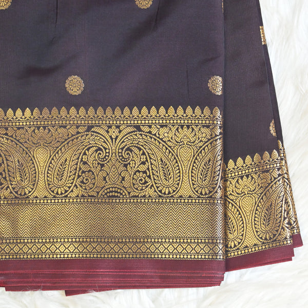 Semi Kanchi Pattu - Brown Gold