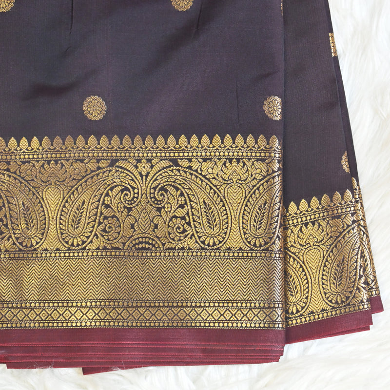 Semi Kanchi Pattu - Brown Gold