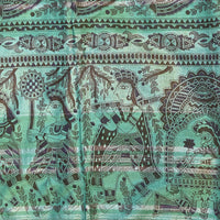 Madhubani Print - Cyan