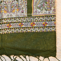Madhubani Print - Dark Green