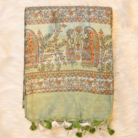 Madhubani Print - Pista Green