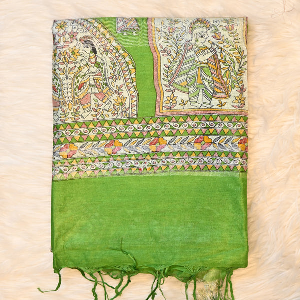 Madhubani Print - Light Green
