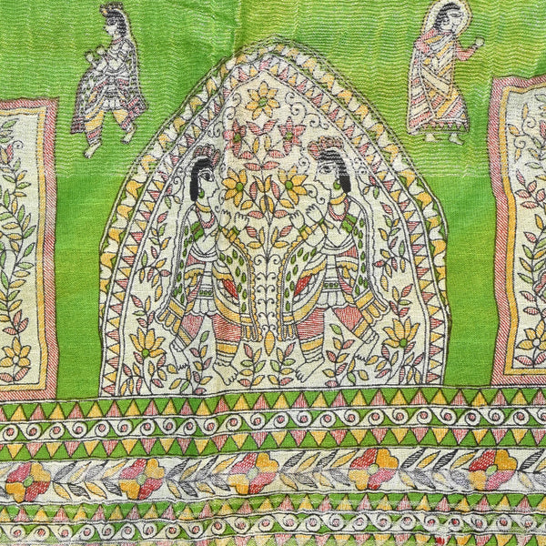 Madhubani Print - Light Green