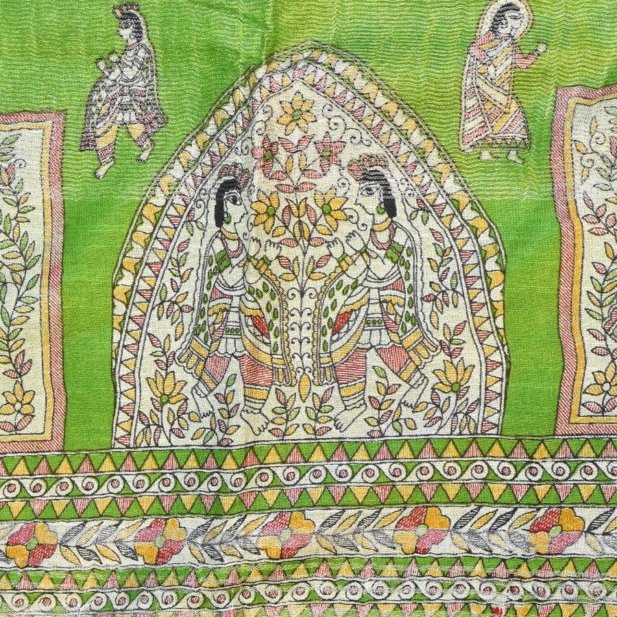 Madhubani Print - Light Green