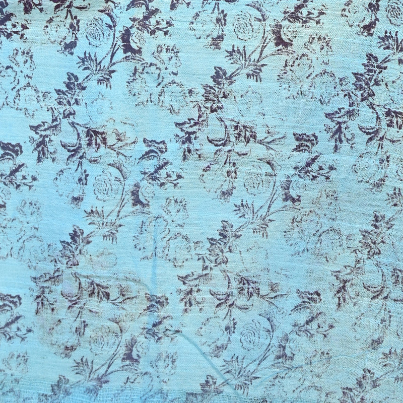 Madhubani Print - Sky Blue