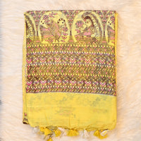 Madhubani Print - Light Yellow