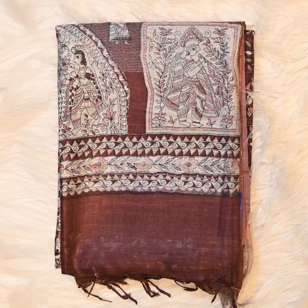 Madhubani Print - Brown