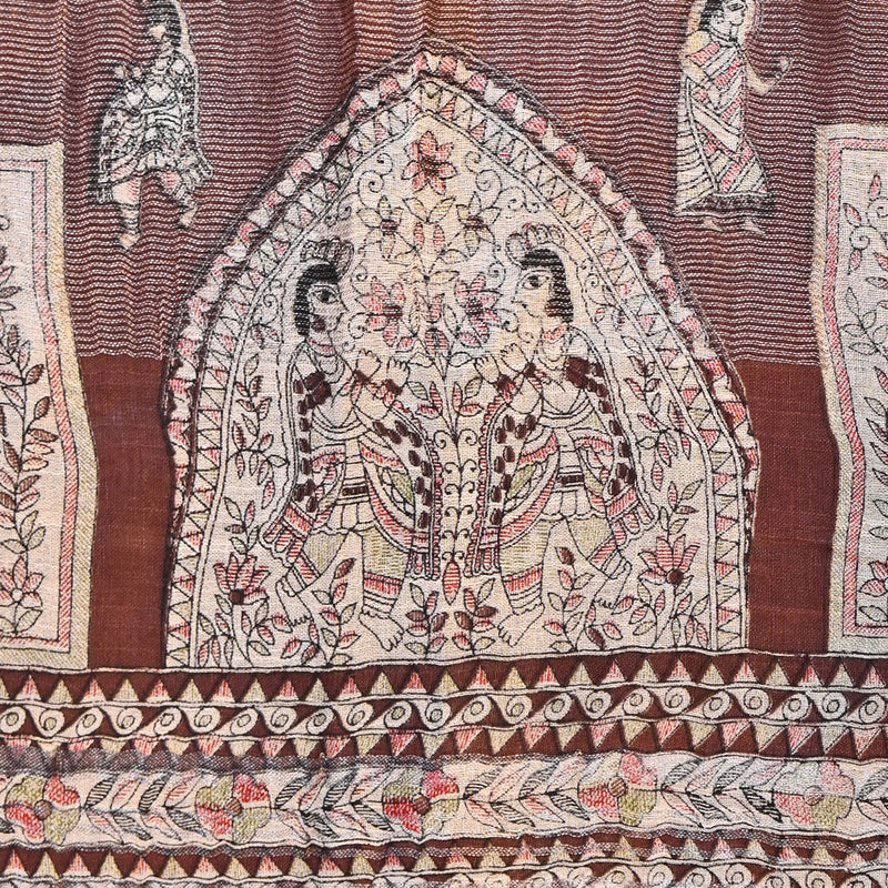 Madhubani Print - Brown