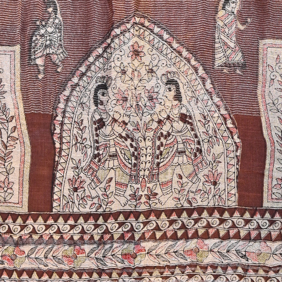 Madhubani Print - Brown
