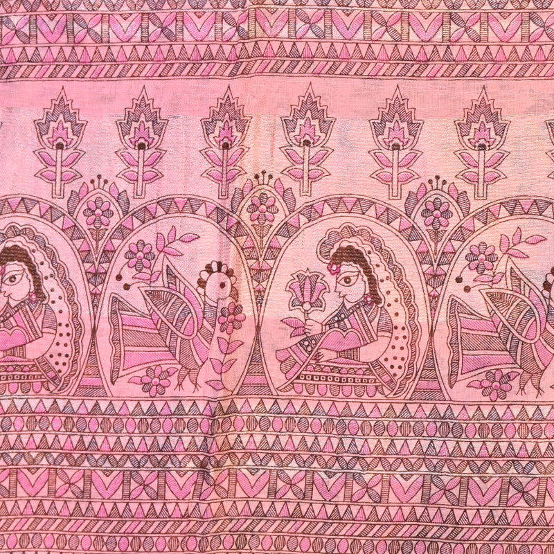 Madhubani Print - Light Pink