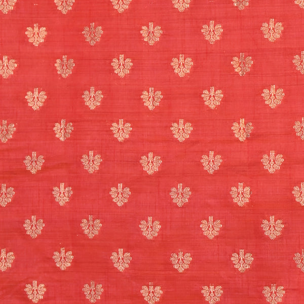 Tussar Silk - Red