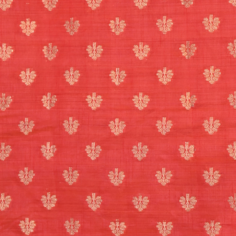 Tussar Silk - Red
