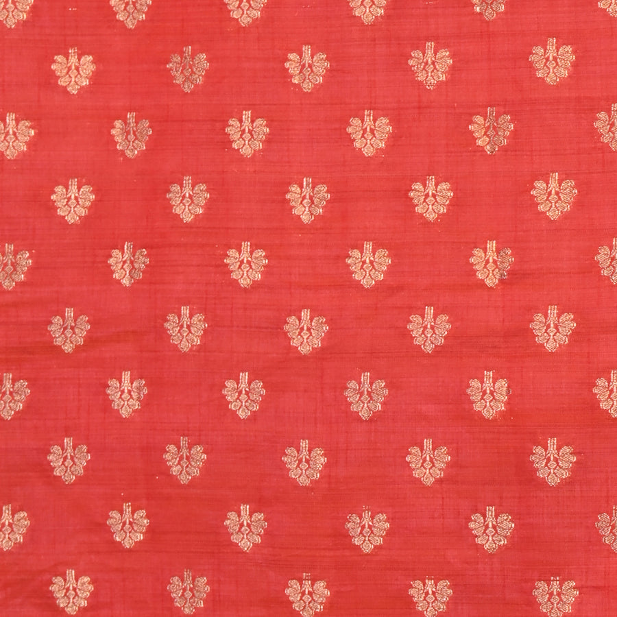 Tussar Silk - Red