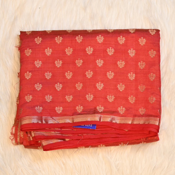 Tussar Silk - Red