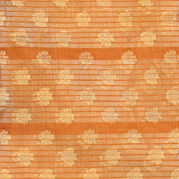 Tussar Silk - Rust Orange